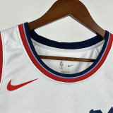 24/25 Clippers PUAL # 3 White Top Quality Hot Pressing NBA Jersey