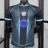 25/26 BAR  Special Edition Black Player Version Soccer Jersey(蓝胸花）