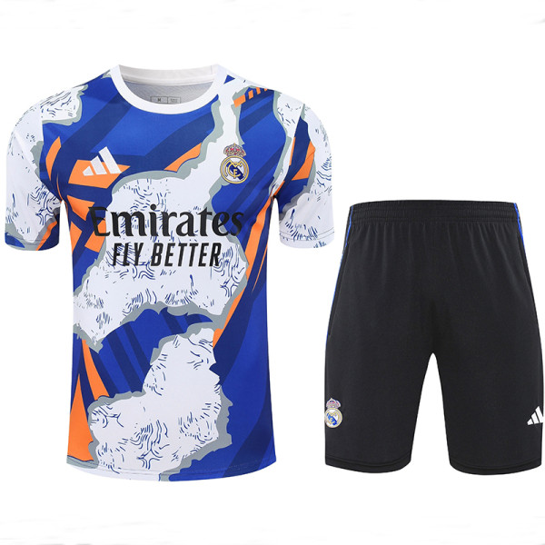 25/26  RMA Blue & White Training Short Suit