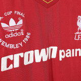 1986/1987 LIV Home Long Sleeve Retro Soccer Jersey