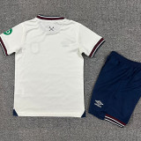 25/26 West Ham Away Kids  Soccer Jersey