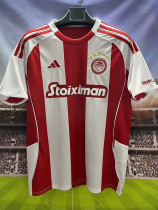 25/26 Olympiacos Home Fans Soccer Jersey (奥林匹亚科）