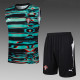 25-26 Portugal  Green Black Training vest  Suit # D2507