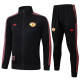 25/26  Man Utd Black Retro Edition Jacket Tracksuit#01