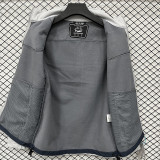 25/26 RK906 White Thickened Assault Stand Collar Windbreaker (立领加厚冲锋衣）
