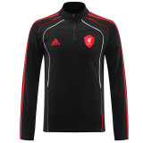 25/26 LIV Black &Red Edge Half Pull Tracksuit (半拉链)