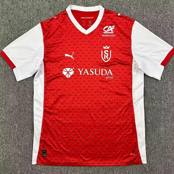 25/26 Reims Home Fans Soccer Jersey