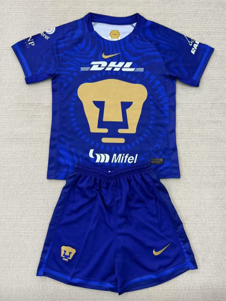 25/26 Pumas UNAM Away Kids Soccer Jersey