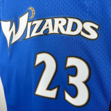 01/02 Wizards JORDAN # 23 Blue Retro EditionTop Quality Hot Pressing NBA Jersey