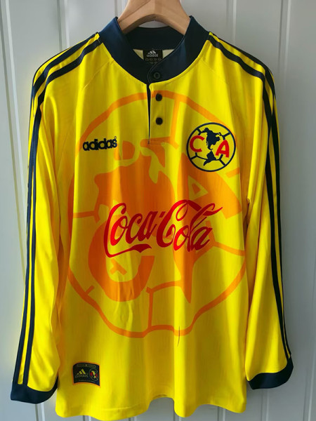 1997/1998 Club America Home Retro Long Sleeve Soccer Jersey