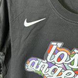 2025 T261 Clippers  LEONARD # 2  Pure Cotton  Black T-shirt
