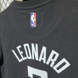 2025 T261 Clippers  LEONARD #12 NK Black  Pure Cotton T-shirt