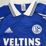 1998/2000 Schalke 04 Home  Retro  Soccer Jersey