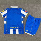 25/26 La Coruna Home  Kids Soccer Jersey