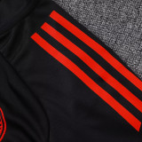 25/26 Bayern Black Half Pull Tracksuit #B2553 (半拉链)