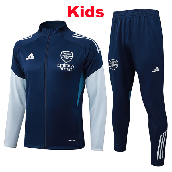 25/26 ARS Royal Blue (Grey sleeve)Kids Jacket Tracksuit#E25168童装