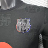 25/26 BAR Team Logo Special Edition Black Player Version Soccer Jersey
