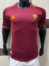 25/26  Roma Home Player Version Soccer Jersey