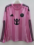 25/26 Inter Miami Home  Long Sleeve  Fans Soccer Jersey