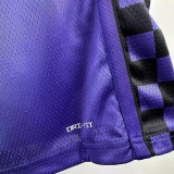 23/24 KINGS WESTBROOK #18 Purple Flying Man Limited Top Quality Hot Pressing NBA Jersey