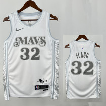 24/25 Dallas Mavericks FL AGG  #32 White City Edition  Top Quality Hot Pressing NBA Jersey