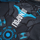 25/26 Napoli Dark Gray Inkjet Half Pull Tracksuit #B2589(半拉链)