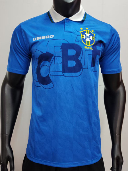1993-1994 Brazil Away Retro Soccer Jersey