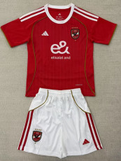 25/26  Al Ahly FC Home  Kids  Soccer Jersey
