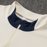 25-26 Portugal Beige Half Pull Kids Tracksuit  (童装、半拉链)