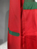 2010 Portugal Home Player Version Long Sleeve Retro Soccer Jersey (长袖球员)