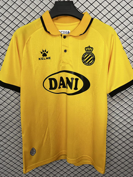 25/26 Espanyol 125th Anniversary Edition Yellow Fans Soccer Jersey