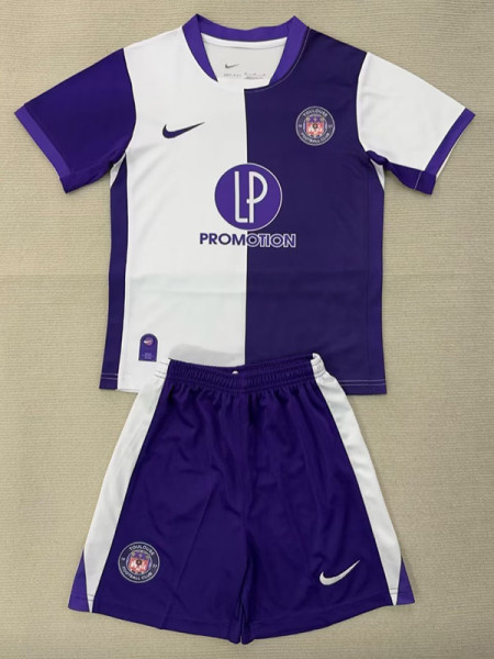 25/26 Toulouse FC Home  Kids Soccer Jersey