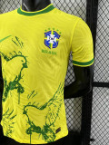 25-26 Brazil Yellow Peace Dove Special Edition  Player Version Soccer Jersey