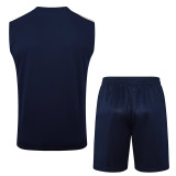 25/26  JUV Royal Blue Tank top and shorts suit#D2518