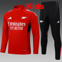 25/26  ARS Red  Kids Half Pull Tracksuit #E2524 (半拉链)
