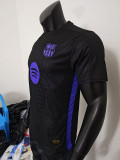25/26 BAR  Special Edition Black Player Version Soccer Jersey(蓝胸花）