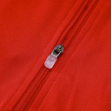 25/26 Man Utd Red  Half Pull Tracksuit #B2511 (半拉链)