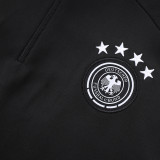 25/26 Germany Black Kids Half Pull Tracksuit #E25149 (童装四星\半拉链)
