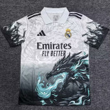 25/26 RMA Fire-breathing dragon White  Polo Shirts（翻领）