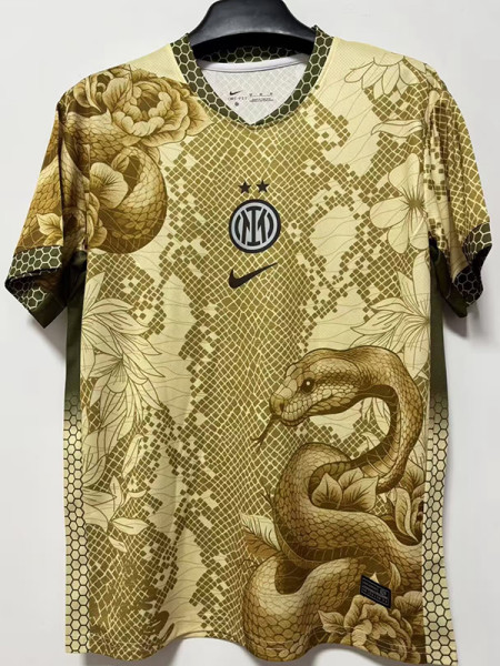 25/26  INT Special Edition Yellow  Fans Fans Soccer Jersey