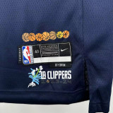 23/24 Clippers PUAL # 3 City Edition Royal Blue Top Quality Hot Pressing NBA Jersey