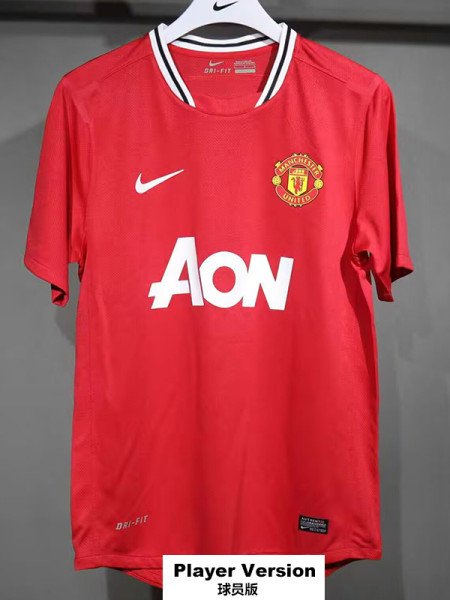 2011/2012 Man Utd Home Player Version Retro Soccer Jersey (球员)
