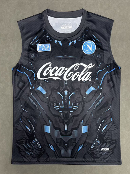 25/26  Napoli Grey Black vest