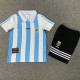 1994 Argentina Home Kids Retro Soccer Jersey