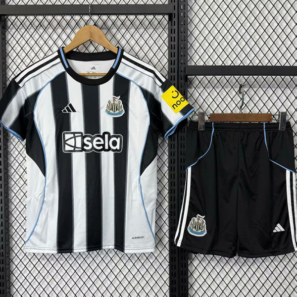 25/26 Newcastle Home  Kids   Soccer Jersey