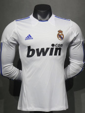 2010/2011 RMA Home Player Version Long Sleeve Retro Soccer Jersey (长袖球员)