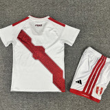 26-27 Peru Home Kids Soccer Jersey