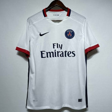 2015-2016  PSG Paris  White Retro Soccer Jersey