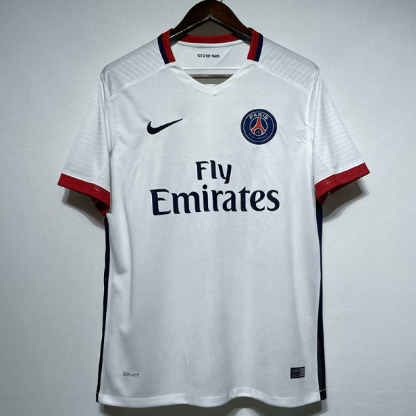 2015-2016  PSG Paris  White Retro Soccer Jersey