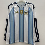 26/27 Argentina Home Long Sleeve Fans Soccer Jersey